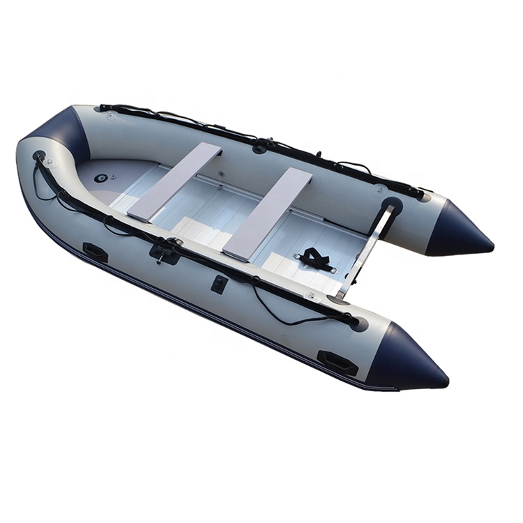 CE approved Inflatable Boat 320 with electric motor with aluminium floor