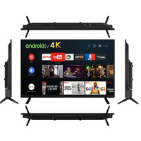 Televisor Inteligente Ultra HD de 55 Pulgadas y 1300Hz con DLNA, Android 14, Certificación CE y Cristal Antirrotura para Oficinas y Hoteles