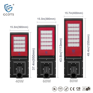 Farola Solar para Exteriores IP67 40W 7600lm con Batería para Iluminación de Caminos y Entradas - Product Image 2