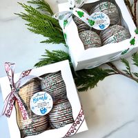 Boîte de boulangerie donut avec logo personnalisé Boîte d'emballage pour brownie alimentaire de Noël en papier de qualité alimentaire Emballage de cupcakes pour pâtisseries