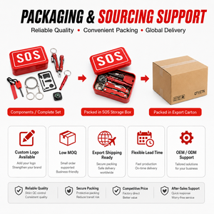 Caja Metálica <span class=keywords><strong>de</strong></span> Supervivencia para Exteriores, Kit <span class=keywords><strong>de</strong></span> <span class=keywords><strong>Primeros</strong></span> <span class=keywords><strong>Auxilios</strong></span> para Camping - Product Image 6