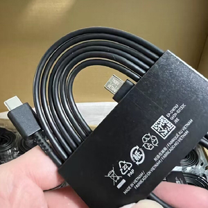 Kép Loại C 1.8m sạc cáp 3A/5A siêu nhanh <span class=keywords><strong>USB</strong></span>-C dây sạc cho Samsung S23/S22/S24 siêu f02s F12 F41 IOS tai nghe - Product Image 2