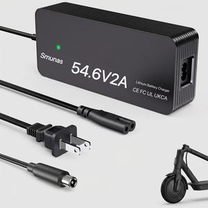 Chargeur de <span class=keywords><strong>batterie</strong></span> au lithium 54,6 V 2 A pour 48 V, certifié UL CE, pour packs de batteries de trottinettes électriques modifiés DIY, connecteur de type Xiaomi - Product Image 1