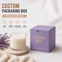 Boîte cadeau pliante personnalisée en carton or violet pour bougies, savons, bijoux, cosmétiques, emballage haut de gamme