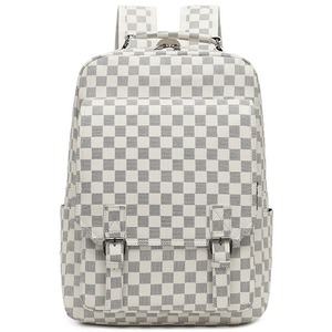 Duffel bag Men's <b>Large</b> capacity Travel Office use Commuting Computer bag Fashion Checkered <b>Backpack</b> - Product Image 2
