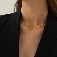 Venta al por mayor de collares de acero inoxidable collar hipoalergénico joyería de las mujeres collar gargantilla
