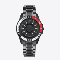 Reloj Magnético de Cuarzo Personalizado OEM de Alta Gama, Ecológico, con Dial de Puntero y Correa de Acero Inoxidable para Hombre, Venta al Por Mayor