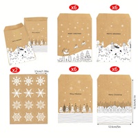 Sacs en papier kraft personnalisés avec impression de remerciement, petits sacs pour mariage, Noël, anniversaire d'enfant, fête, bonbons, cadeaux, emballage
