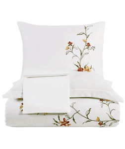 Juegos de Fundas de Edredón Bordadas con Flores Bonitas al por Mayor, Juegos de Ropa de Cama de Algodón Lavables a Máquina para el Hogar, Hotel, Boda - Product Image 1
