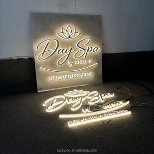 Insegna Luminosa Personalizzata 3D per Negozi, Lettere in Metallo Retroilluminate per Pubblicità Esterna, Insegna a LED in Acrilico per Parete - Product Image 1