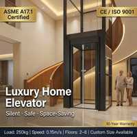 Ascenseur résidentiel moderne et accessible avec une capacité de 320 kg |   Ascenseur en verre de luxe pour l'indépendance des personnes âgées