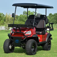 Voitures de golf électriques miniatures 72V, alimentées à l'énergie solaire, buggy 6 places avec accessoires de chariot de golf, matériau en aluminium, moteur 2KW