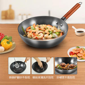 Sartén Midea Iron Wok para el hogar, 32 cm, sin recubrimiento, resistente al óxido, para cocinas de gas e inducción - Product Image 4