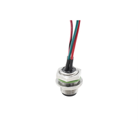Connecteur M12 4 broches Code C arrière fixé prise mâle M12 câble étanche IP67 M12 connecteur de montage sur panneau