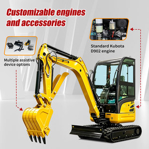 Mini-excavatrice robuste de 3,5 tonnes pour l'UE, moteur CE 5 EPA, petite pelle avec bras renforcé pour la construction de sous-sols - Product Image 6