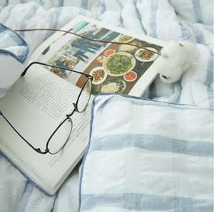 Stile della corea tintura del Filato di cotone tessuto seersucker tessuto Inverno trapunta morbida dolce duvet - Product Image 4