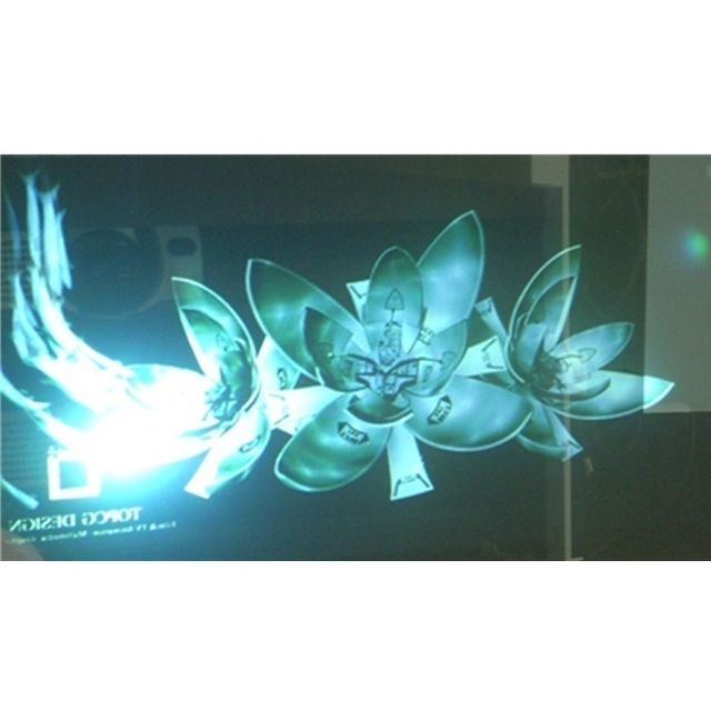 Self Adhesive Virtual Pet Holographic Film 3d Projection Film for Shop Window Advertising