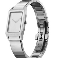 Montre à quartz de style européen pour homme et femme, étanche, en acier inoxydable, boîtier de 10 mm, avec cadran lumineux