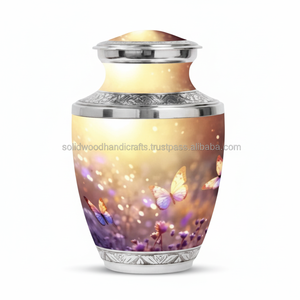 Urnas de cremación decorativas de latón para cenizas de adultos, urnas hechas a mano para hombres y mujeres, urnas decorativas, urnas funerarias - Product Image 1