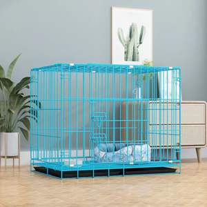 Fábrica al por mayor tamaño de alambre de hierro grueso se puede personalizar jaula grande para perros casas perro Alambre de hierro Metal plegable mascota <span class=keywords><strong>Animal</strong></span> jaula para mascotas - Product Image 4