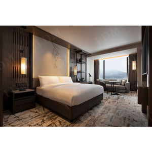 Коммерческая гостиничная мебель спальные наборы пятизвездочные деревянные гостиничные люксы проект Marriott гостиничная кровать для проекта - Product Image 3