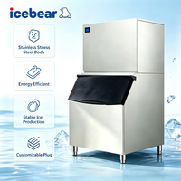 Machine à glaçons commerciale certifiée CE ISO, économe en énergie, grande capacité de production de glace de 1000 kg
