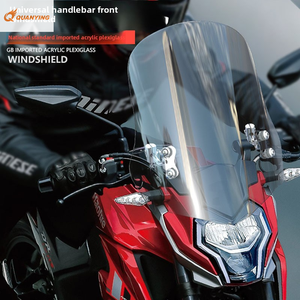 Pare-brise universel pour moto, modèle de modification pour Haojue <span class=keywords><strong>Suzuki</strong></span> <span class=keywords><strong>150</strong></span> et Honda 125, pare-brise avant - Product Image 1