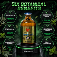 AINI BIO-TECH Huile Essentielle Naturelle de Menthe et de Feuilles d'Eucalyptus – Soutien Respiratoire, Reproductif et Immunitaire – Complément Alimentaire