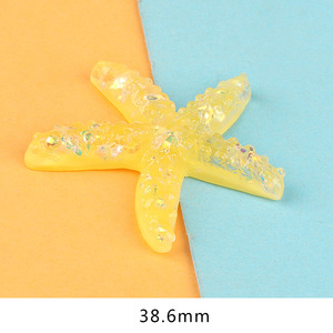 Yiwu marché Net rouge résine translucide étoile de mer accessoires bricolage résine artisanat crème colle étui de téléphone portable Patch matériaux - Product Image 5