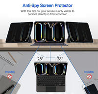 Pelindung Layar Privasi OEM untuk Motorola Moto Pad 70 Pro 28 °   Kaca Tempered Anti-Spy untuk Pelindung Tablet Moto Pad 12,7 Inci
