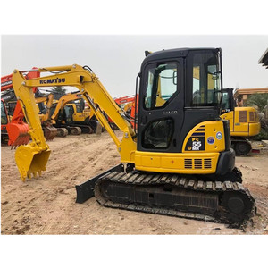 Excavadora Usada Komatsu PC55MR de 5.5 Toneladas con Cucharón de 0.2m³, Marca Japonesa Original, Mini Excavadora de Construcción, Pocas Horas de Uso, Certificación CE - Product Image 5