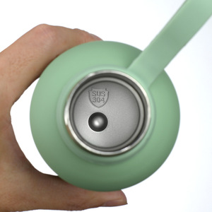 Botella de Agua Deportiva de Acero Inoxidable, 350ml 500ml 750ml 1000ml, Aislada, Portátil, con Asa, Reutilizable, Taza de Viaje para Exteriores - Product Image 4