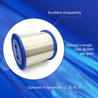 Bobina de Fibra Óptica Monomodo G657A1 G657A2 de 0.35-0.4mm para Cable Óptico de Transmisión FTTX y Drones FPV