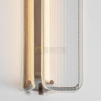 Lampe murale LED en verre minimaliste italienne, style design de luxe, design postmoderne pour escaliers, chambre à coucher, lampe murale moderne