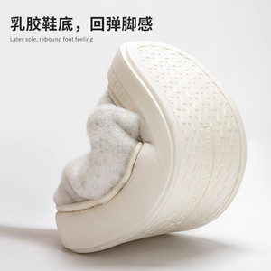Pantoufles en coton pour femmes, pour dortoir universitaire, anti-bruit, doublure en peluche, semelle antidérapante - Product Image 5
