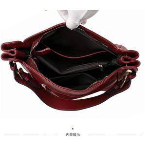 New High Quality Women Messenger Bags for Women Genuine Leather Handbags Crossbody Bags Ladies Shoulder Bags <b>Tote</b> Top-handle - Product Image 6