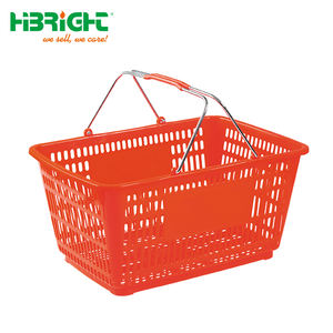 Panier de grande capacité durable en plastique panier de supermarché de taille de logo de couleur personnalisée - Product Image 1