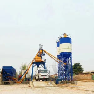 Fully Automatic Dry Wet Mix Concrete Mixing Plant Concrete Batching Machine Plant Small Cheap Concrete Mix Plant