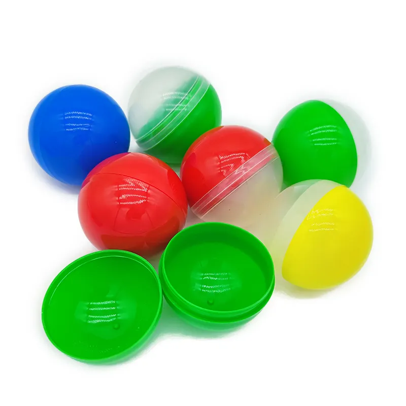 Novedades Plastic Surprise Egg Capsule 60mm Vending Capsule Toys für Kinder