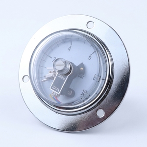 Manomètre de contact en acier inoxydable, conception axiale, plage 0-10 MPa, pour gaz, hydraulique, vide, avec limite supérieure/inférieure - Product Image 1