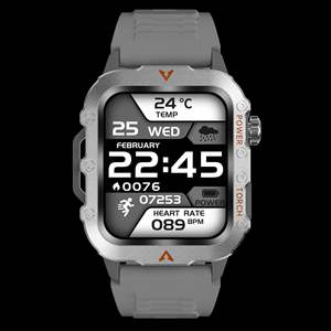 Montre connectée d'extérieur Q11, tracker d'activité multisports sans fil, moniteur <span class=keywords><strong>de</strong></span> fréquence cardiaque, rappel d'appel, compatible Android, écran IPS, silicone - Product Image 3