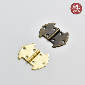 Mini Charnière Plate pour Boîte en Bois, Montage en Surface, Bronze Jaune, Design Traditionnel, Charnière de Meuble Durable - Product Image 5