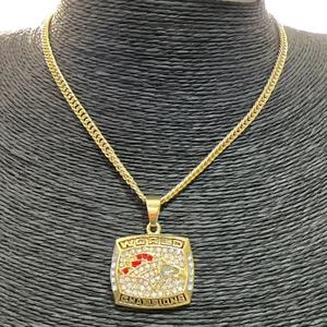 Venta al por mayor Denver <span class=keywords><strong>Mustang</strong></span> campeón colgante collar conjunto de 3 piezas de alta calidad estilo Hip Hop cadena de eslabones para los aficionados al deporte colección - Product Image 4