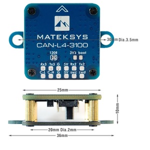 Original MATEKSYS CAN-L4-<b>3100</b> AP_PERIPH CAN Magnetometer RM3100 DroneCAN Protocol for RC Model Airplane DIY Parts - Product Image 2