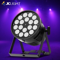 Projecteur LED PAR JC Indoor 18x10w RGBW 4 en 1 DMX activé par le son, éclairage de scène, mariage, club, éclairage LED Wash Parcan