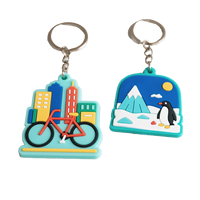 Llavero Personalizado de PVC Ecológico 2D, Hecho a Medida, con Etiqueta de Color a Juego, de Fabricante Certificado