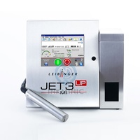 Imprimante à jet d'encre continu en ligne Leibinger JET2 Neo pour le codage des caractères et la date sur les boîtes en plastique et en papier