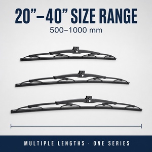 <span class=keywords><strong>SOGOOD</strong></span> Factory Direct 500-1000mm Anti Rust Steel Skeleton High Durability All Season Bus Truck Windshield Wiper Blade - Product Image 3