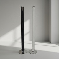 Diffuseur de parfum vertical en alliage d'aluminium sans eau, à nébulisation, à deux fluides, électrique, avec éclairage LED contrôlé par application, pour hôtel