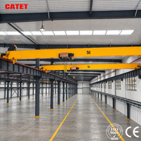 Pont roulant électrique monopoutre de 8 tonnes équipé d'un palan à câble européen, hauteur de levage de 10 m pour les tâches de levage en usine
